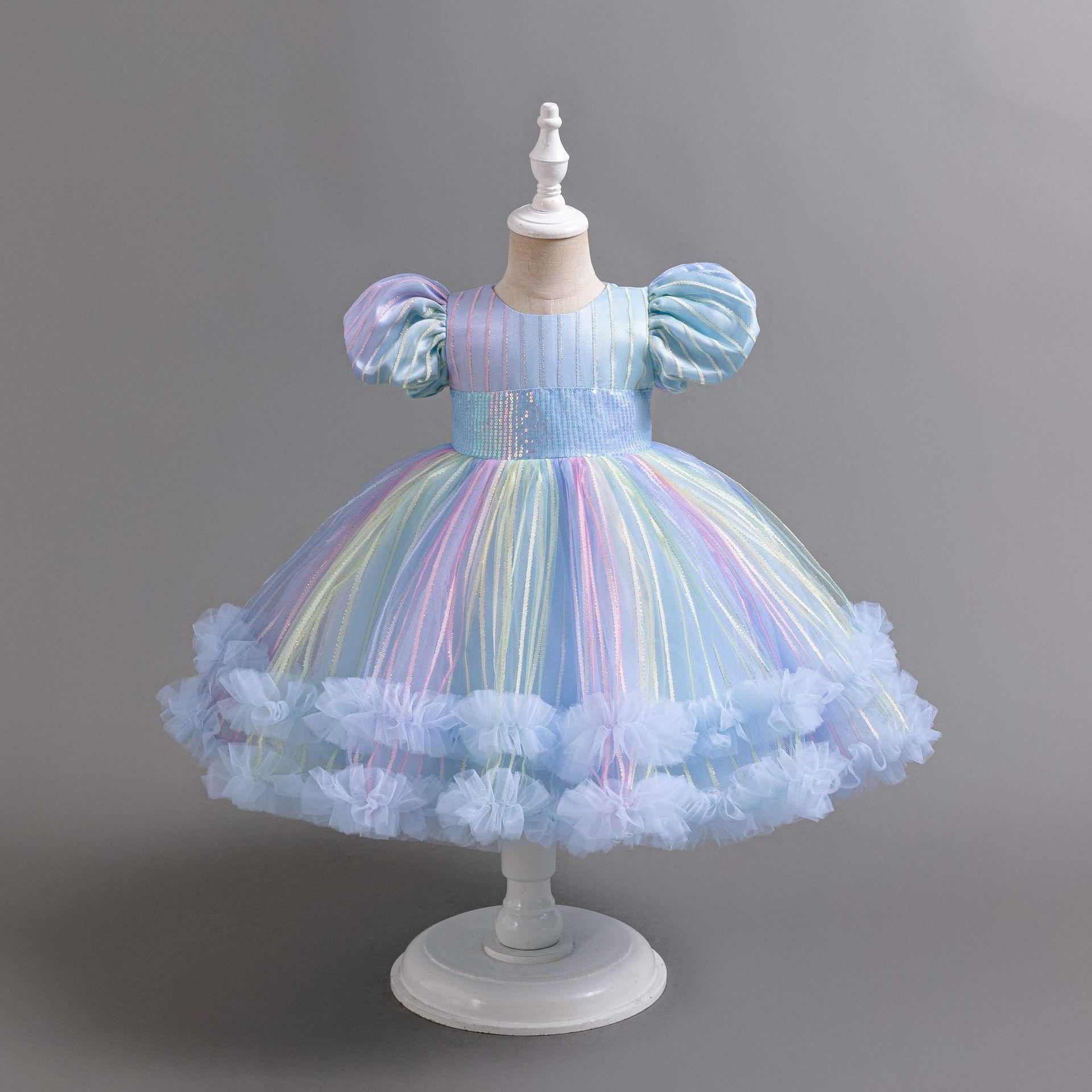 New Kids Dress Ball Gown Child – Glitter Tablecloth recenzja i cena