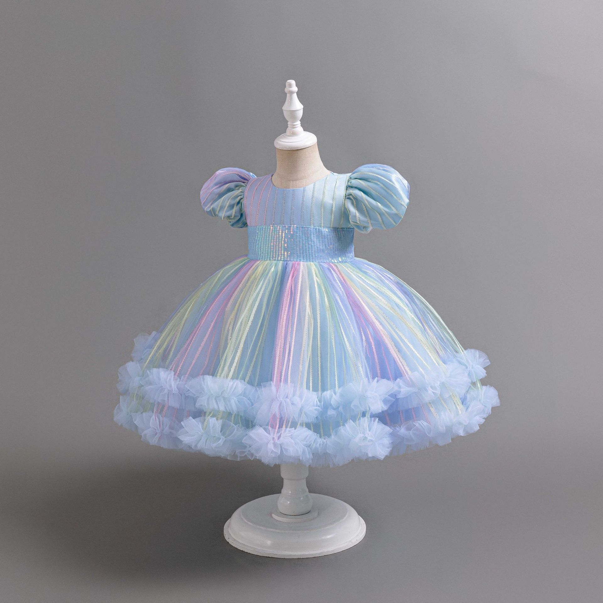 New Kids Dress Ball Gown Child – Glitter Tablecloth recenzja i cena