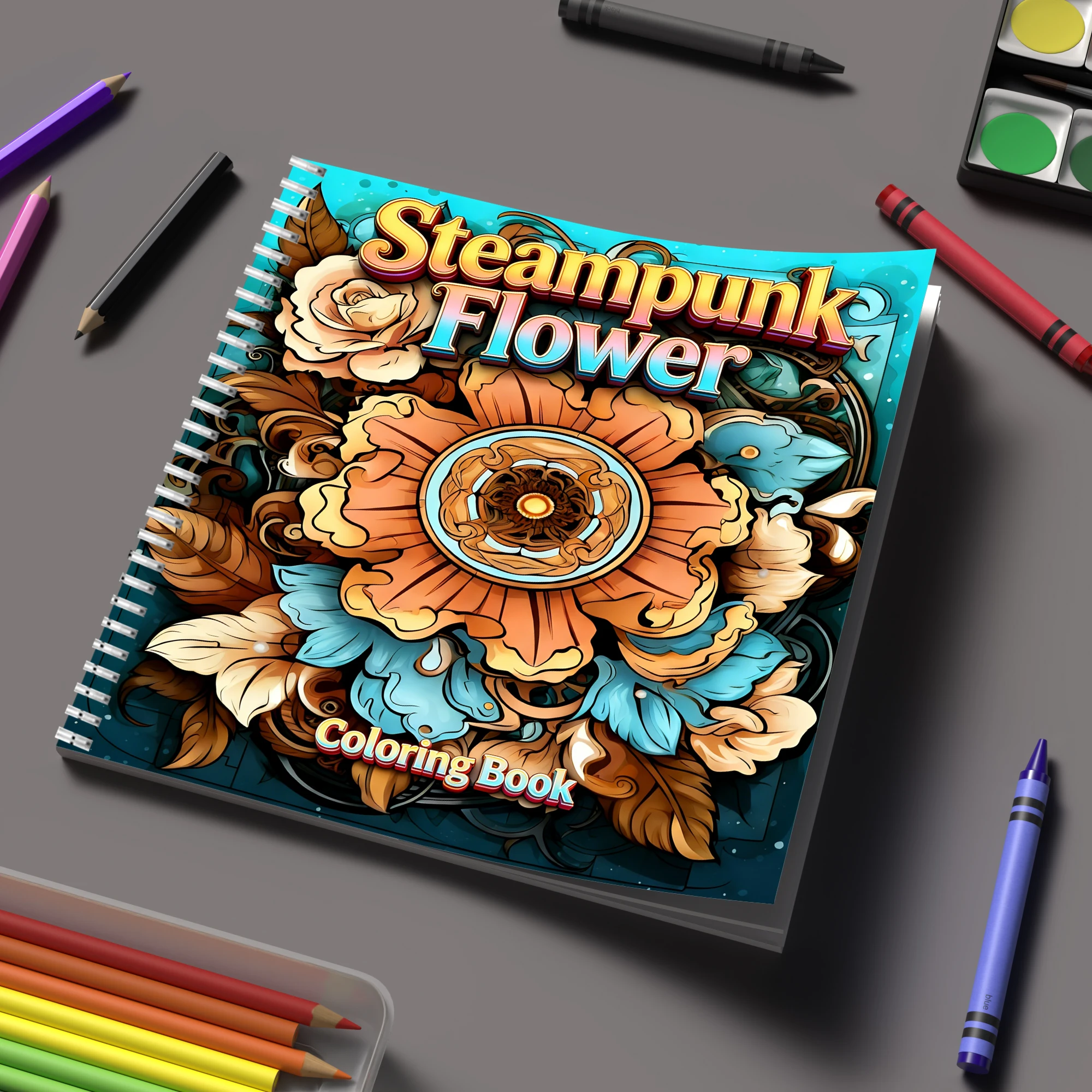 Coloring Book Steampunk Flower – Supply Event recenzja i cena