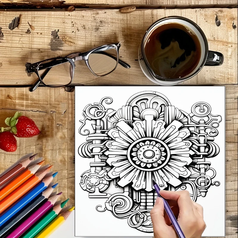 Coloring Book Steampunk Flower – Supply Event recenzja i cena