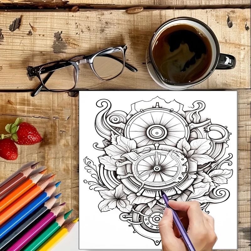 Coloring Book Steampunk Flower – Supply Event recenzja i cena