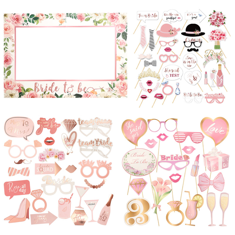 Bride To Be Photo Booth Props  – Photo Booth Frame recenzja i cena