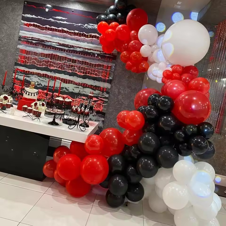 98Pcs Red and Black Balloons W – Balloon Arch Kit recenzja i cena