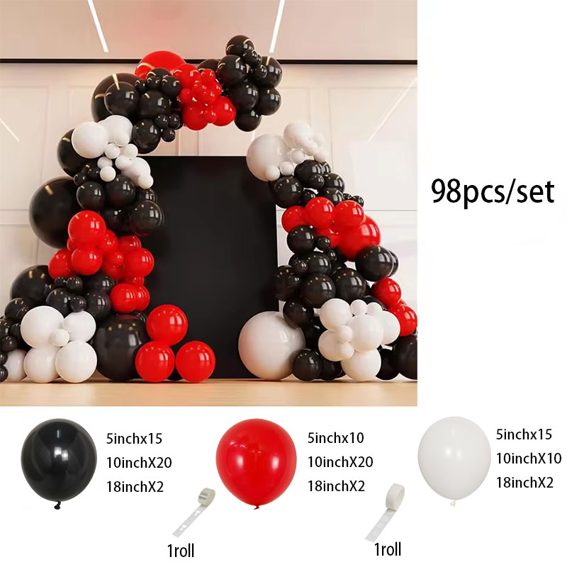 98Pcs Red and Black Balloons W – Balloon Arch Kit recenzja i cena