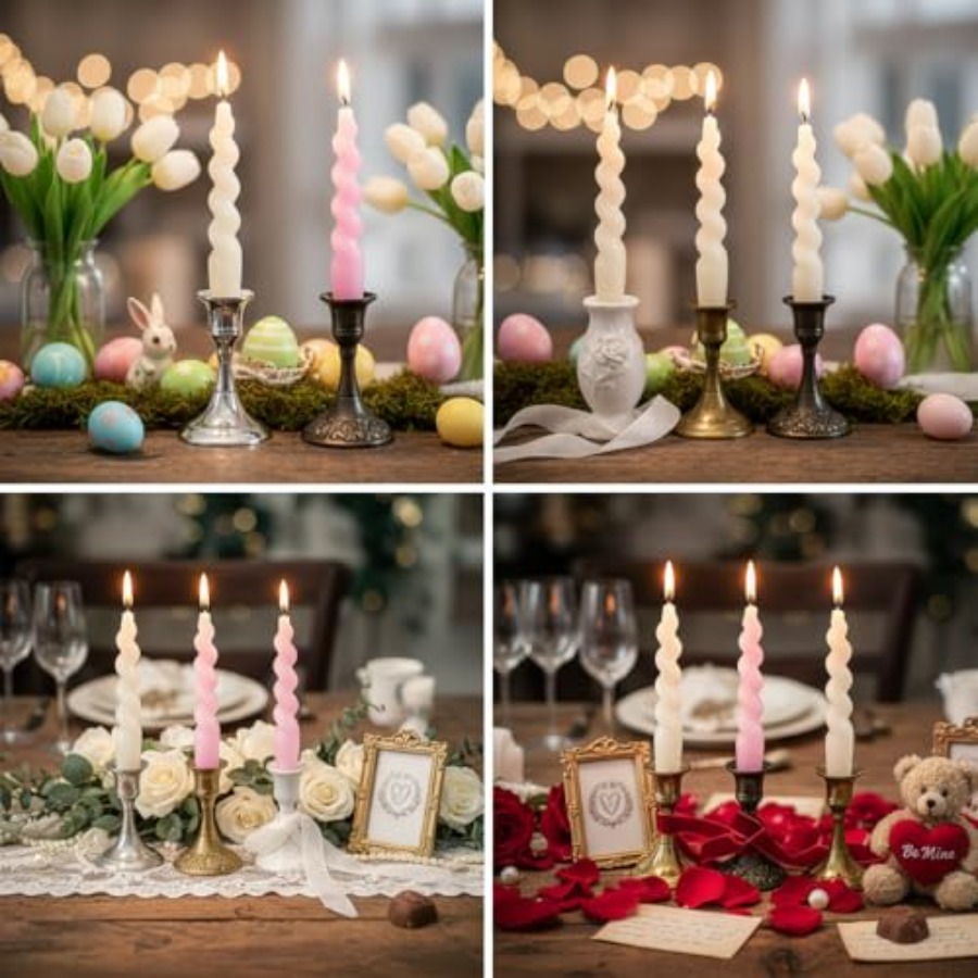and Spiral Taper Candles - Sho – Centerpiece Stick recenzja i cena