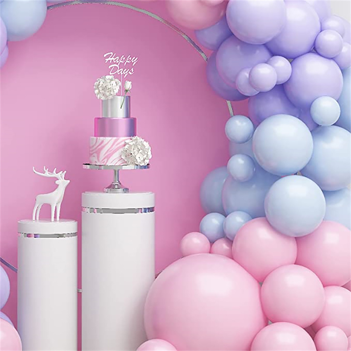 115pcs Blue Purple Pink Latex  – Balloon Arch Kit recenzja i cena