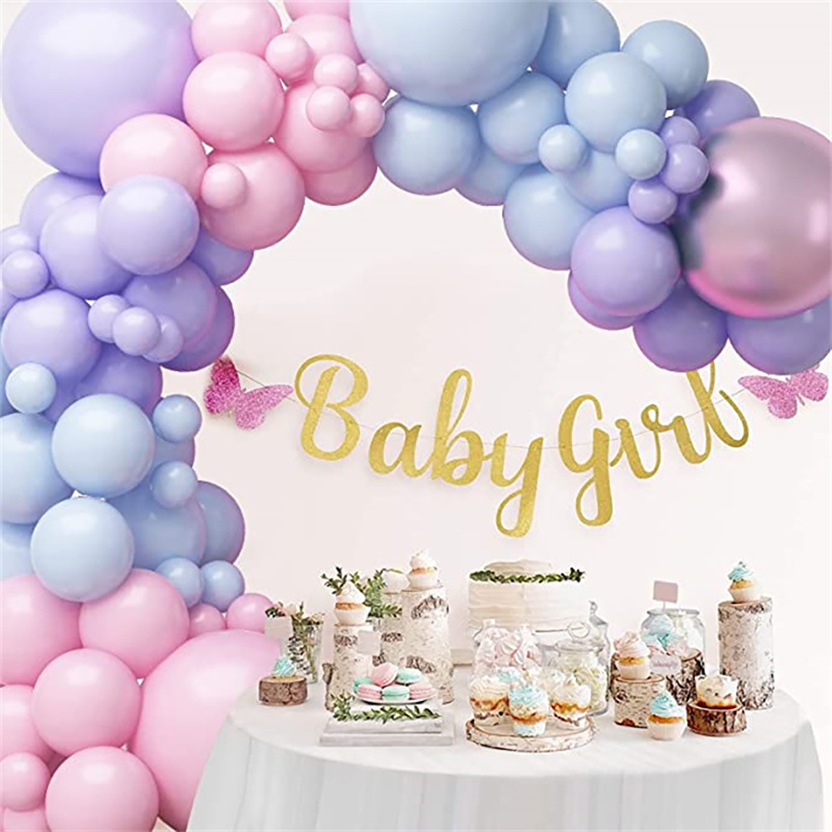 115pcs Blue Purple Pink Latex  – Balloon Arch Kit recenzja i cena