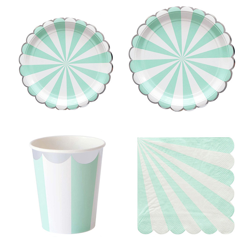 Striped Disposable Tableware P – Paper Straw Color recenzja i cena