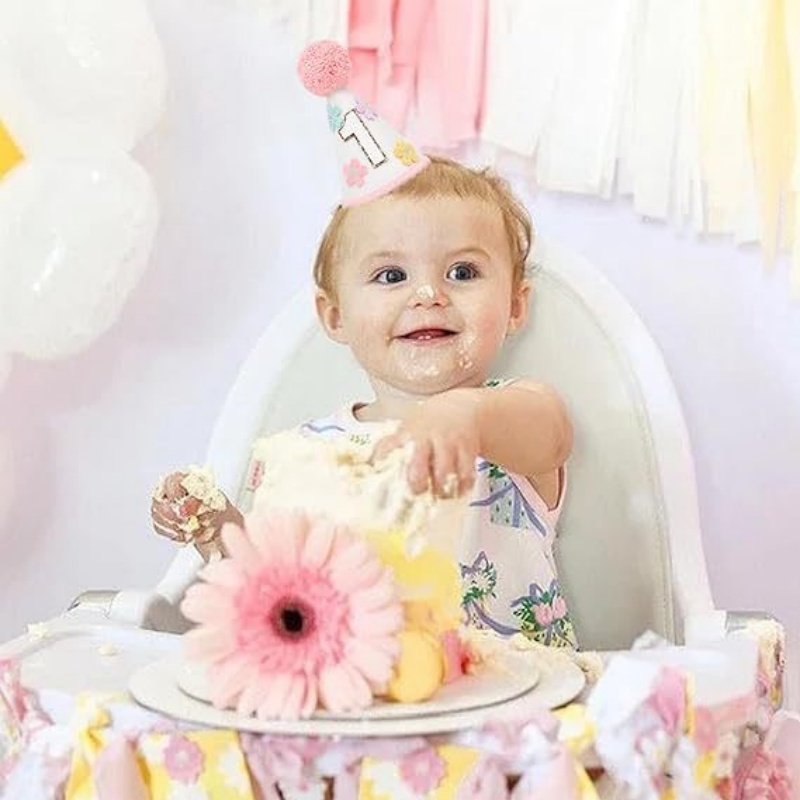 Colorful Flower 1st Half Birth – Party Hat Cone recenzja i cena