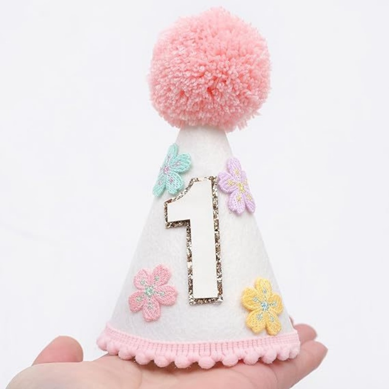 Colorful Flower 1st Half Birth – Party Hat Cone recenzja i cena