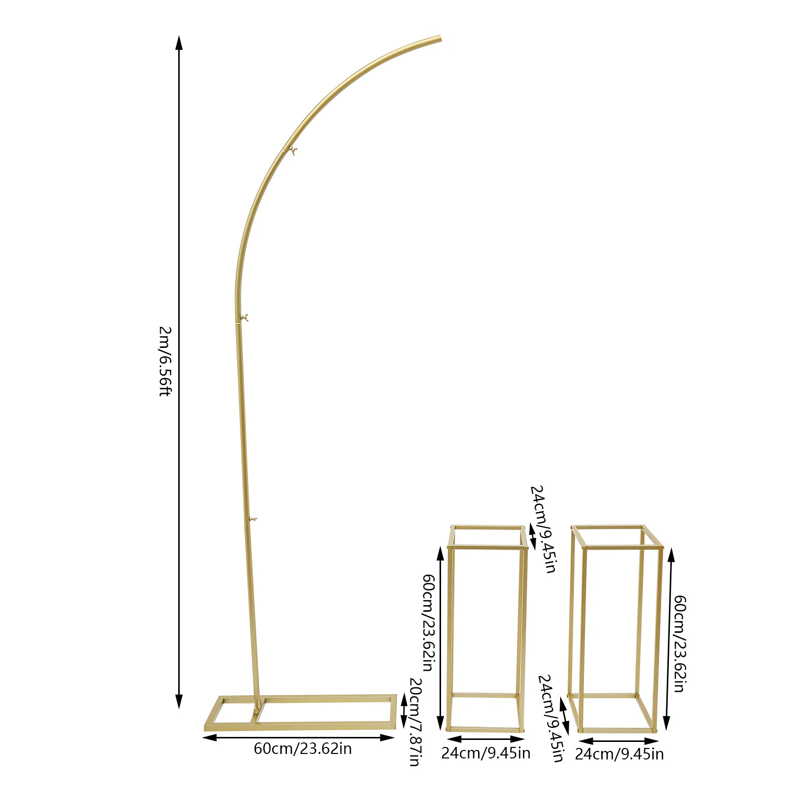 Gold Metal Square Floral Frame – Photo Booth Frame recenzja i cena