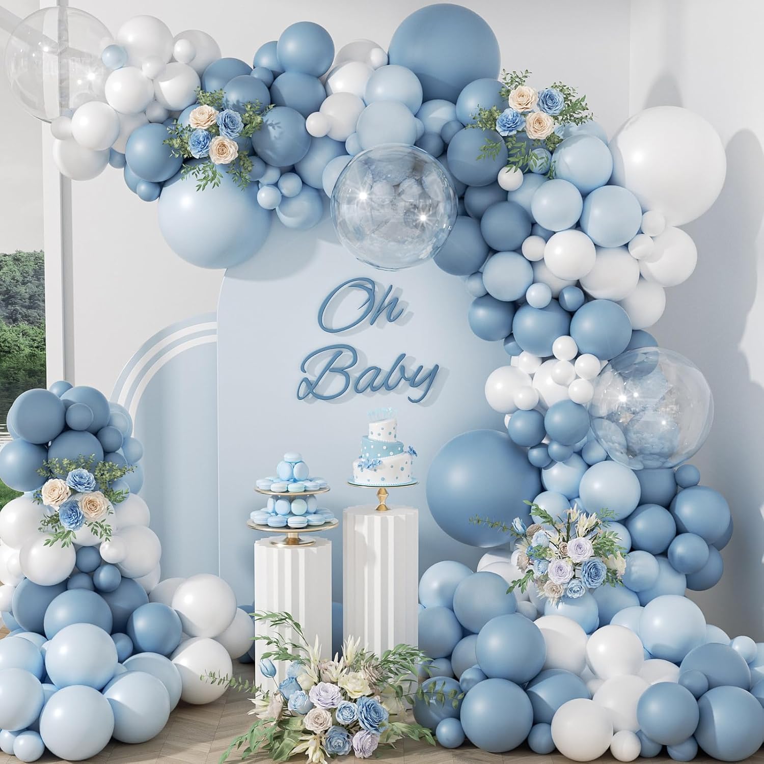 105Pcs Dusty Blue Balloon Arch – Balloon Arch Kit recenzja i cena