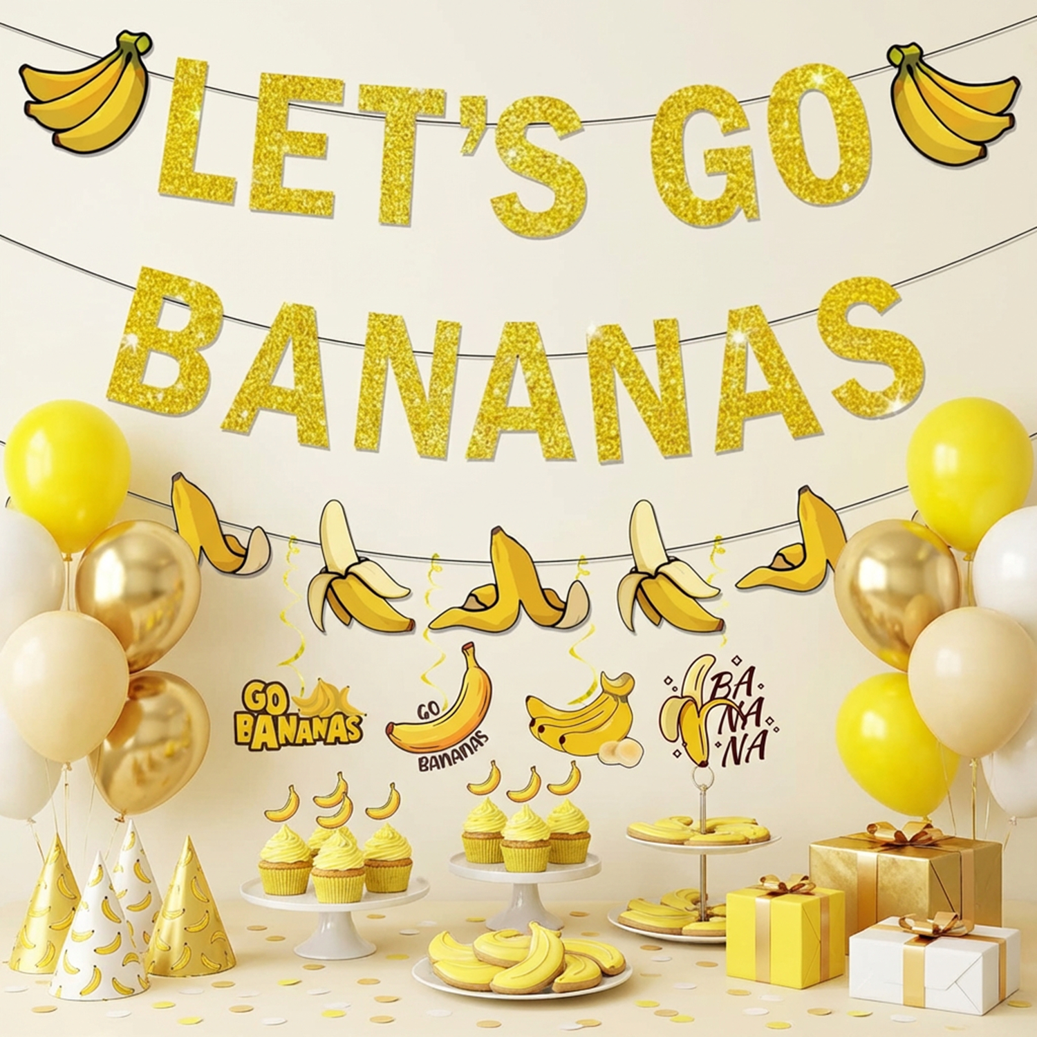 1Set Yellow Bananas Birthday B – Let'S Party Event Supply recenzja i cena